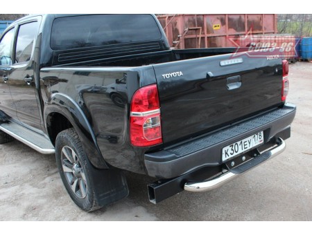 Защита заднего бампера для Toyota Hilux VII 2011г. и по н.в. (ступень d76)